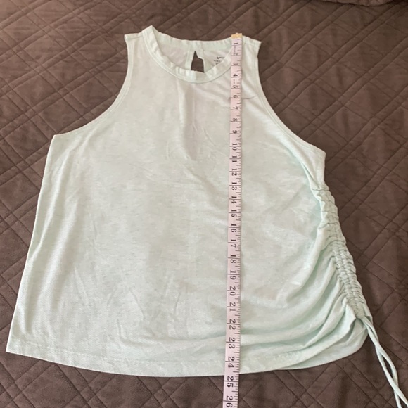 Nike Dri-Fit Side Ruched Mint Athletic Top size M - Picture 12 of 12